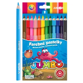 Kredki Ocean World trójkąt JUMBO 12 szt